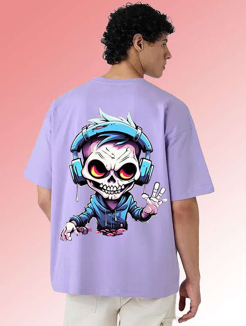 men graphic short sleeve oversized t-shirt