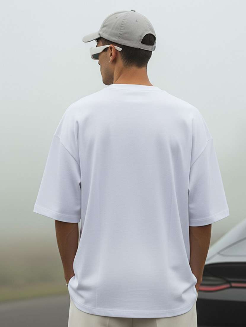 men printed short sleeve oversized t-shirt - 22399365 -  Standard Image - 3