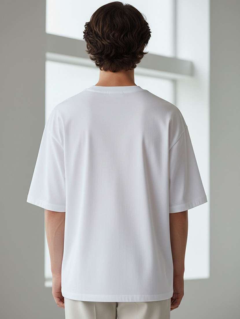 men typographic short sleeve oversized t-shirt - 22399381 -  Standard Image - 3