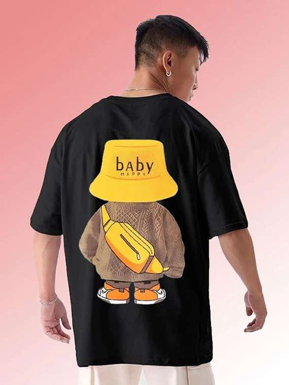 men graphic short sleeve oversized t-shirt