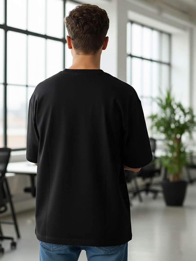 men typographic short sleeve oversized t-shirt - 22399407 -  Standard Image - 3