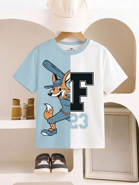 boys printed short sleeve t-shirt