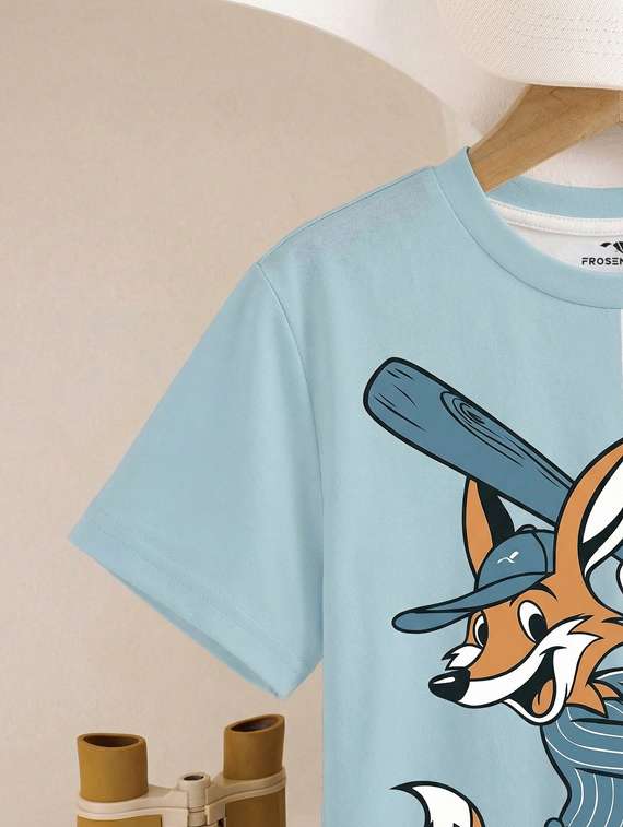 boys printed short sleeve t-shirt - 22399462 -  Standard Image - 5