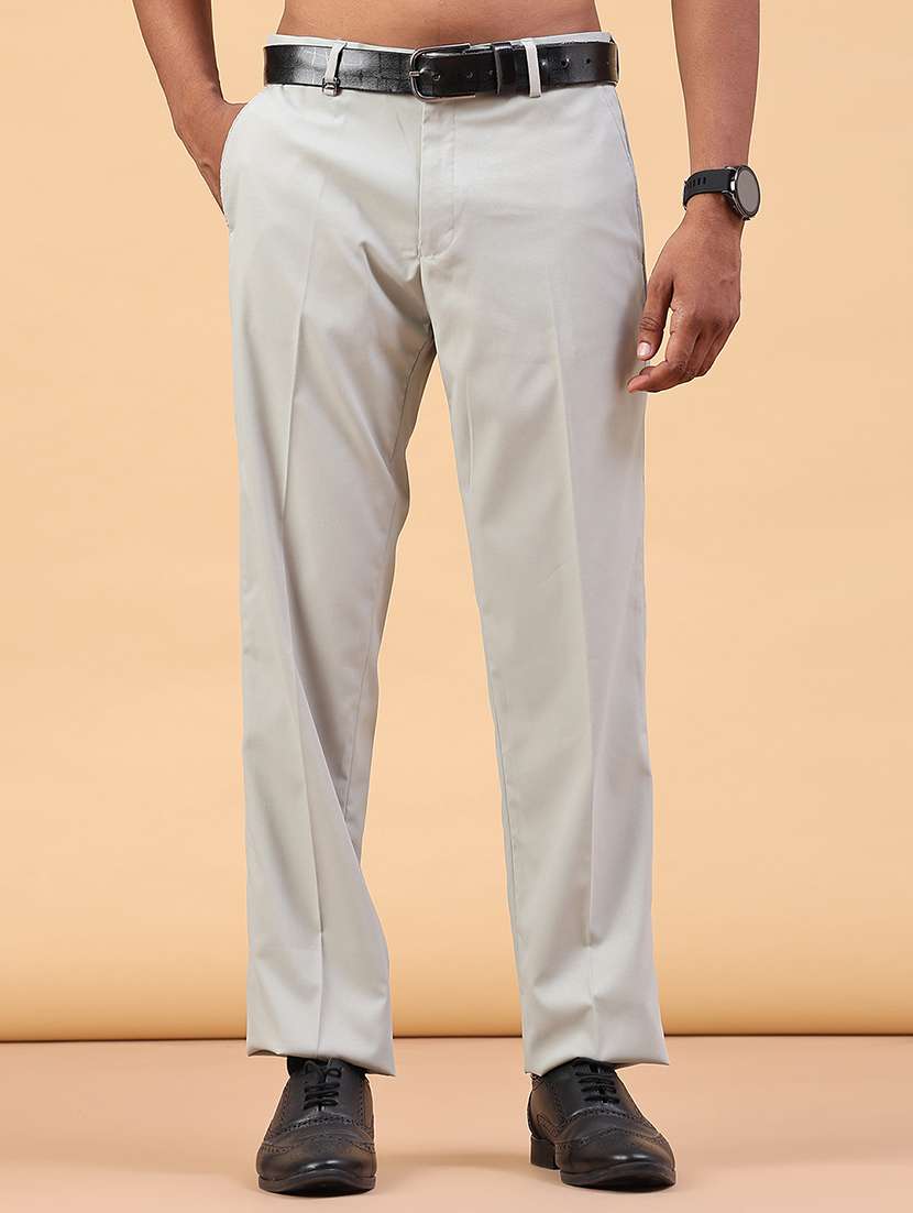men self design mid rise regular fit trouser