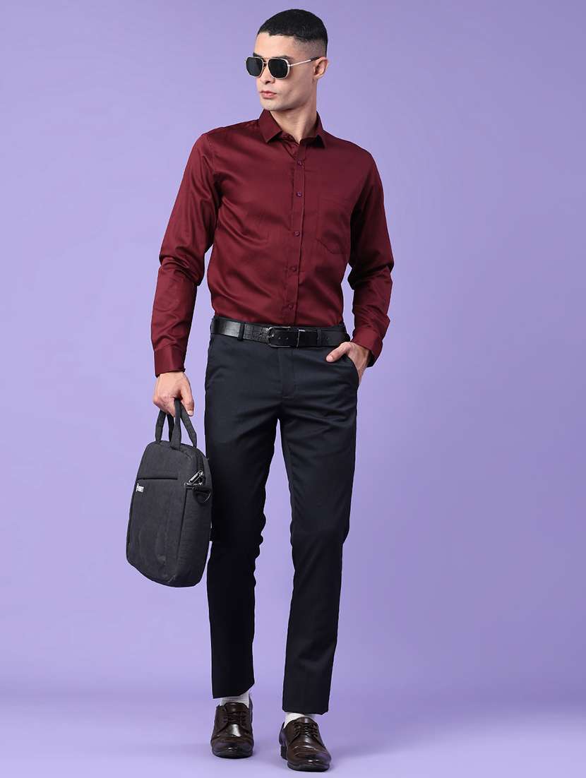 men striped mid rise slim fit trouser - 22399505 -  Standard Image - 5
