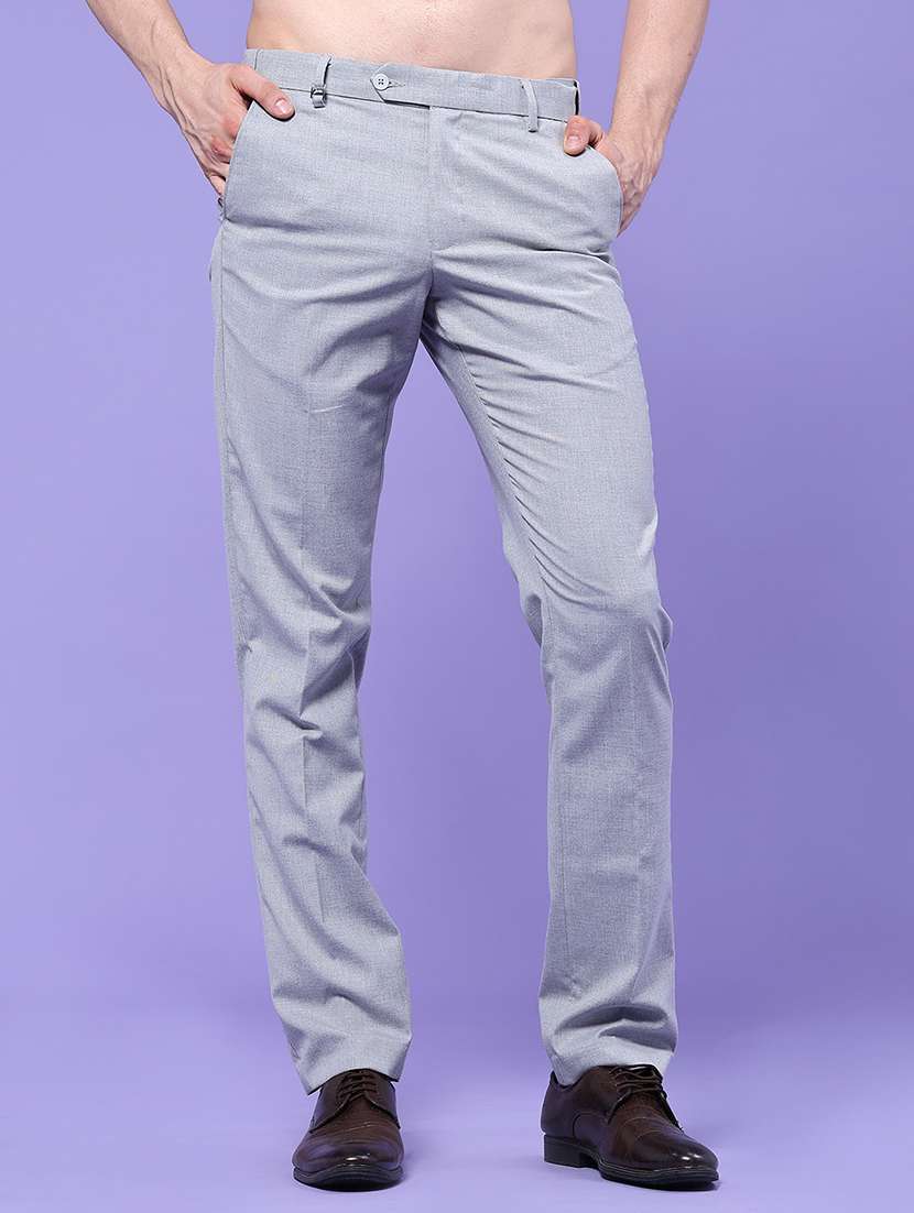 men self design mid rise regular fit trouser