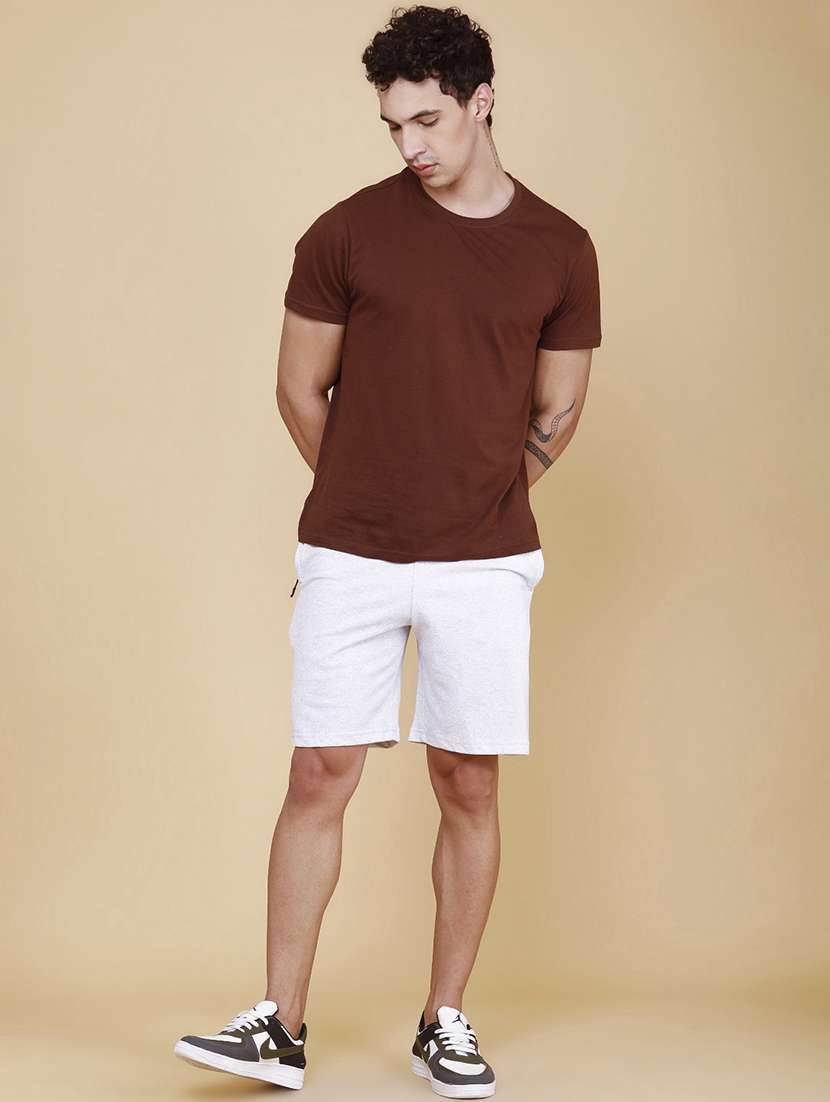 men solid mid rise regular shorts - 22399519 -  Standard Image - 5
