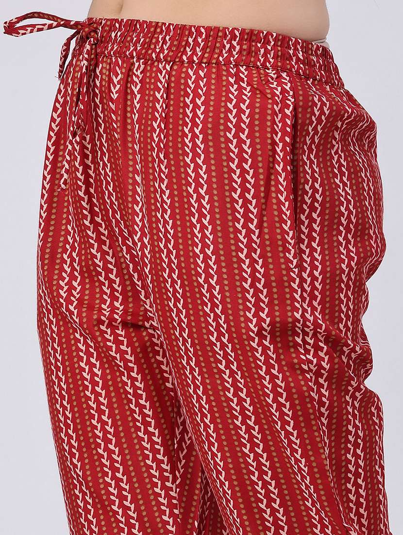 women printed three quarter sleeve kurta pant with dupatta set - 22399563 -  Standard Image - 5