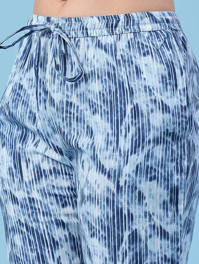 women printed three quarter sleeve kurta pant with dupatta set - 22399566 -  Standard Image - 5
