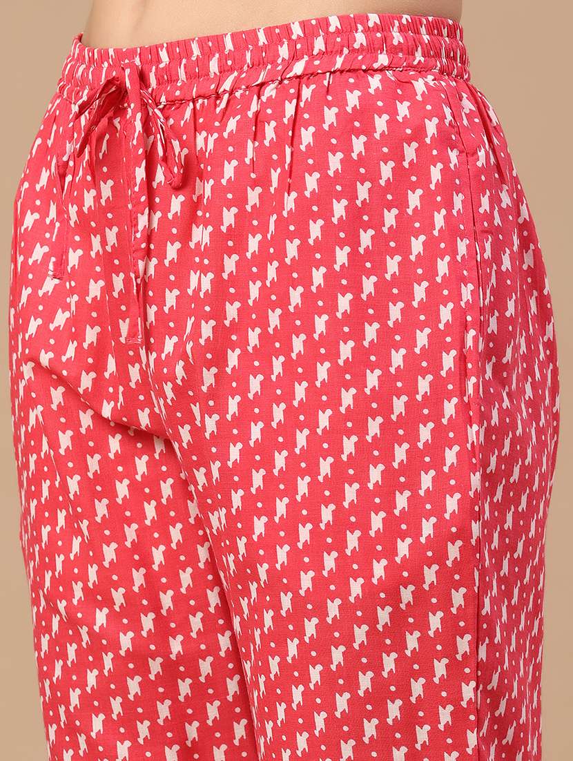 women printed three quarter sleeve kurta pant with dupatta set - 22399593 -  Standard Image - 5