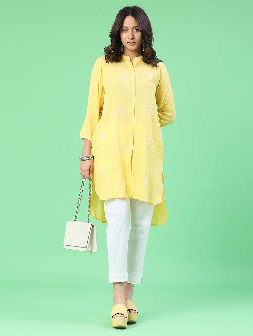 women solid mid rise tapered pant - 22399725 -  Standard Image - 5