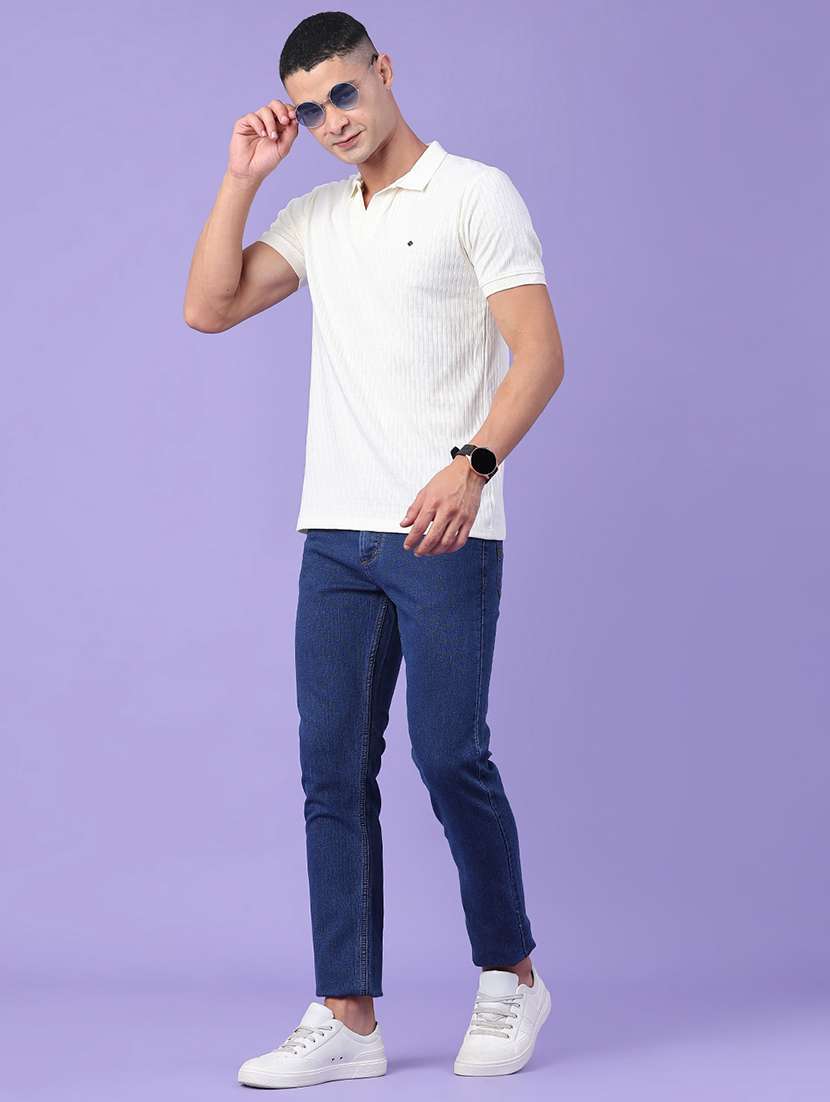 men self design short sleeve slim fit polo t-shirt - 22399856 -  Standard Image - 5