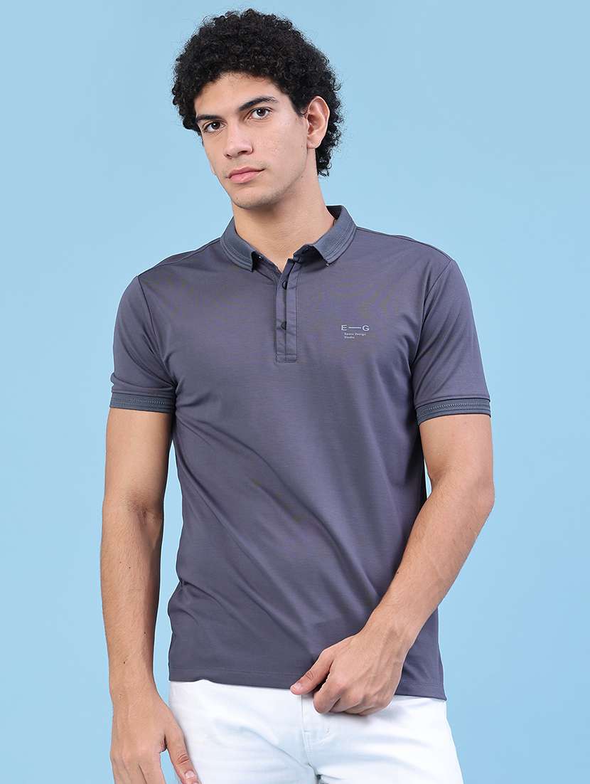 men solid short sleeve slim fit polo t-shirt - 22399863 -  Standard Image - 3