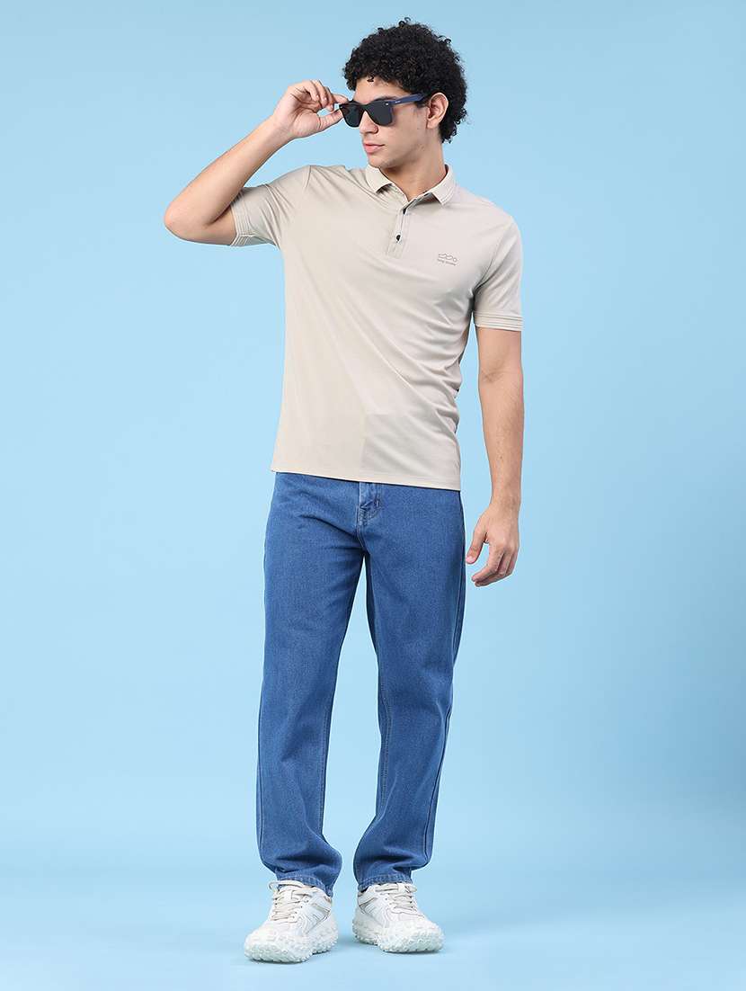 men solid short sleeve slim fit polo t-shirt - 22399867 -  Standard Image - 5