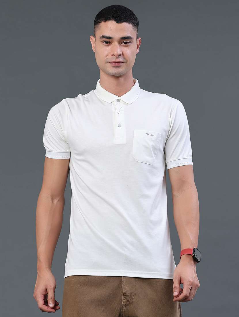 men solid short sleeve slim fit polo t-shirt - 22399874 -  Standard Image - 3