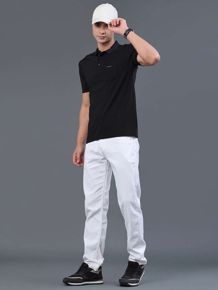 men solid short sleeve slim fit polo t-shirt - 22399875 -  Standard Image - 5