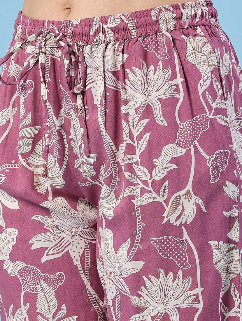 women printed sleeveless ethnic co-ord set - 22399906 -  Standard Image - 5