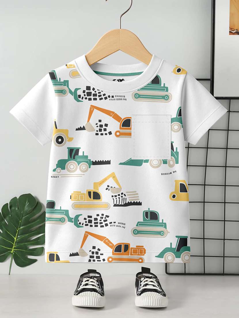 boys pack of 4 printed short sleeve t-shirt - 22400864 -  Standard Image - 3