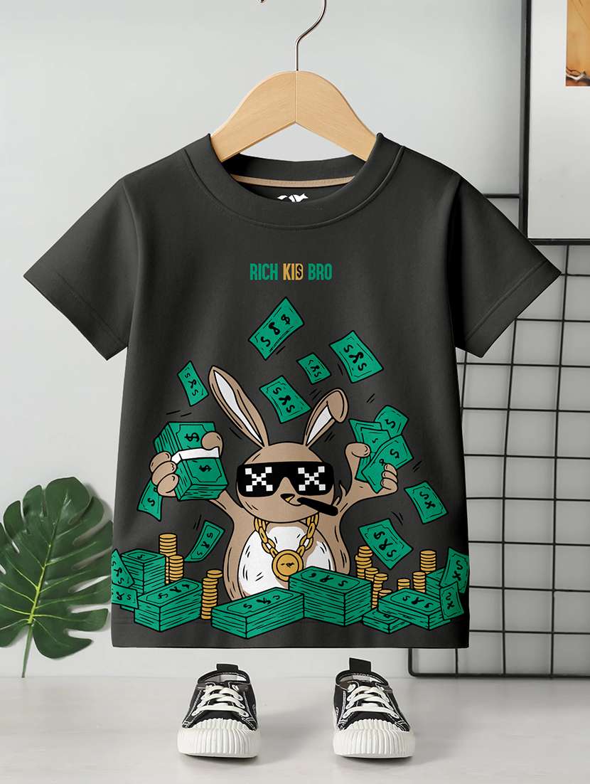 Boys Pack Of 4 Printed Short Sleeve T-shirt - 22400880 -  Standard Image - 3