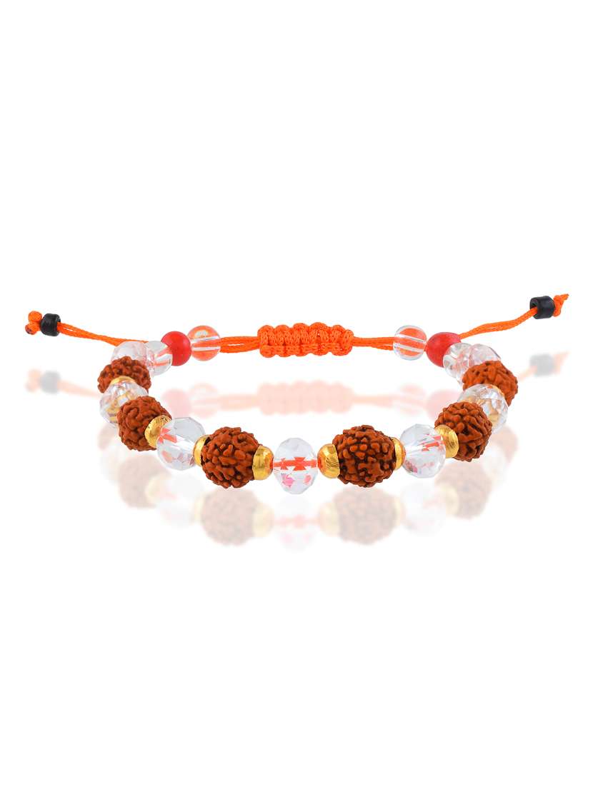 beaded bracelet with rudraksha - 22400992 -  Standard Image - 3
