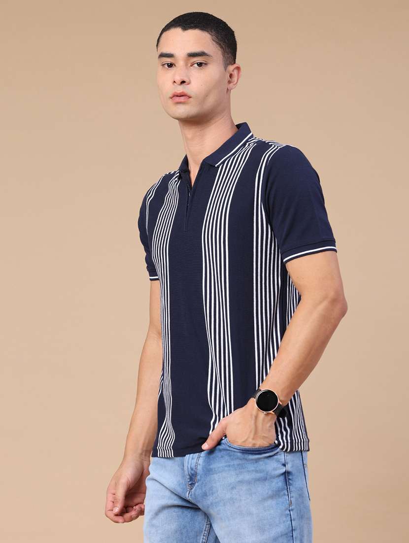 men printed short sleeves polo t-shirt - 22401178 -  Standard Image - 3