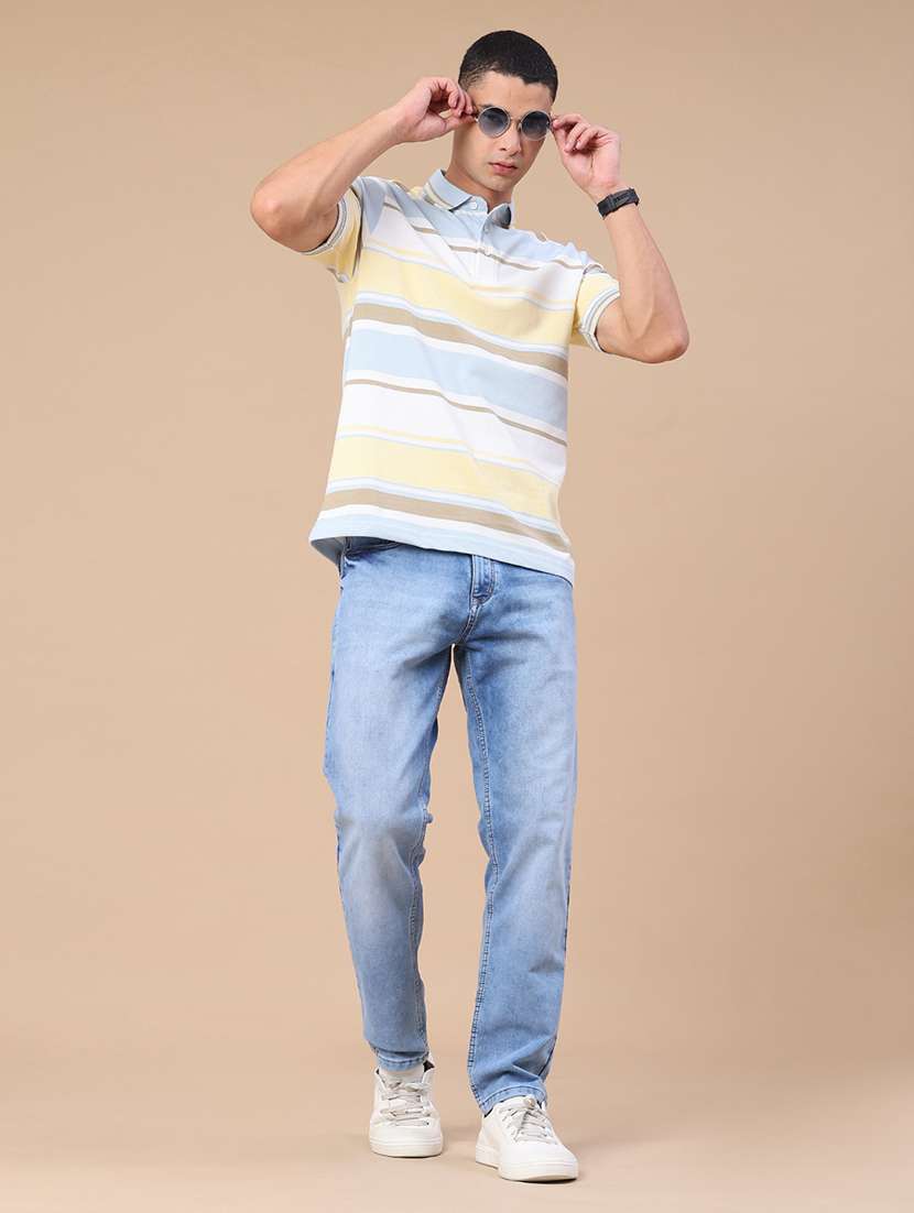 men printed short sleeves polo t-shirt - 22401195 -  Standard Image - 5