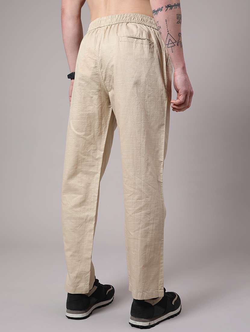beige cotton cargos - 22401272 -  Standard Image - 3