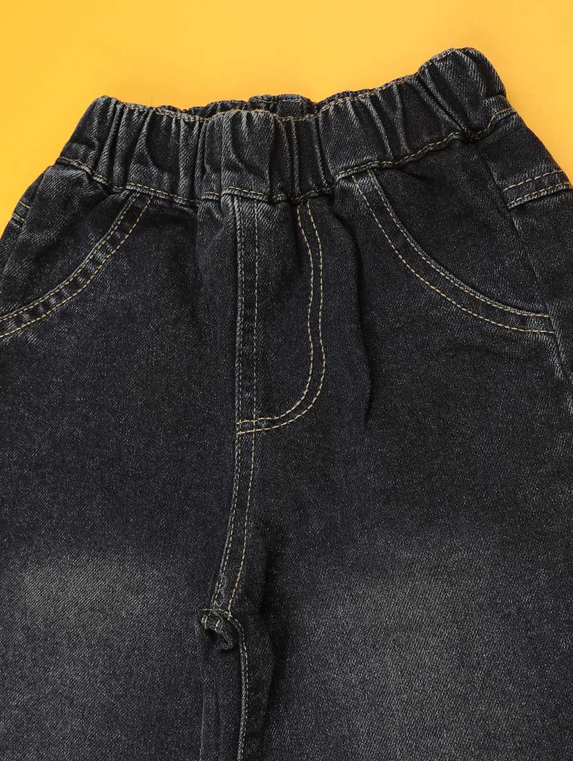 girls washed mid rise wide leg jeans - 22401278 -  Standard Image - 3