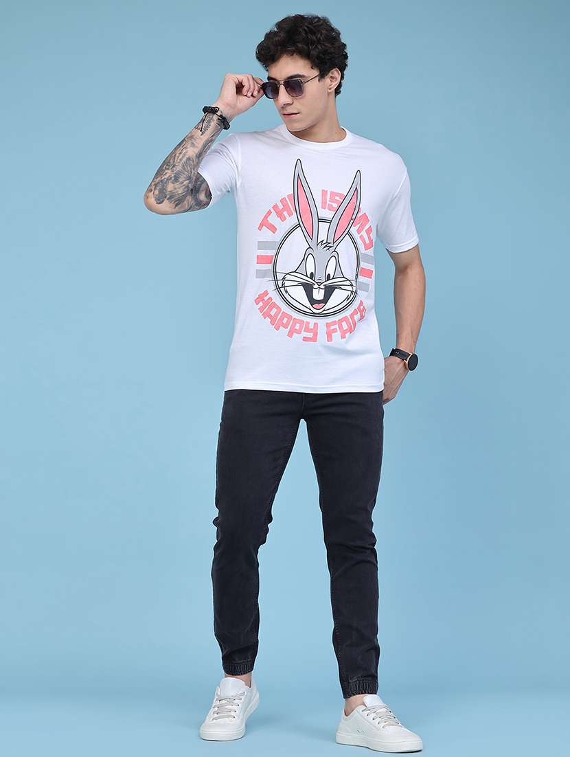 men solid mid rise slim fit jogger - 22401286 -  Standard Image - 5