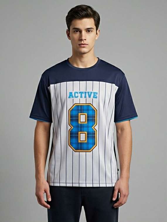 men printed short sleeve regular fit t-shirt