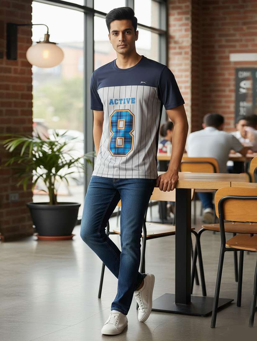 men printed short sleeve regular fit t-shirt - 22401318 -  Standard Image - 3