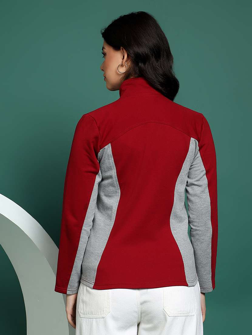 Women Colourblocked Long Sleeves Regular Jacket - 22401464 -  Standard Image - 5