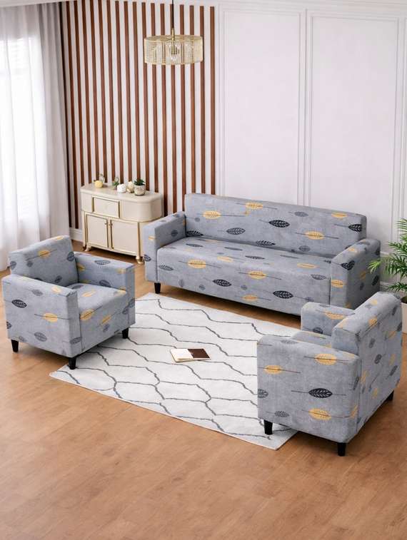 quirky home elastic fitted cover for 5 seater sofa
