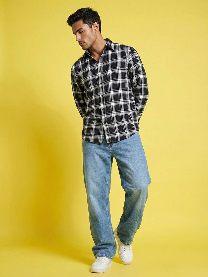 Men Checkered Long Sleeve Regular Fit Casual Shirt - 22401596 -  Standard Image - 3