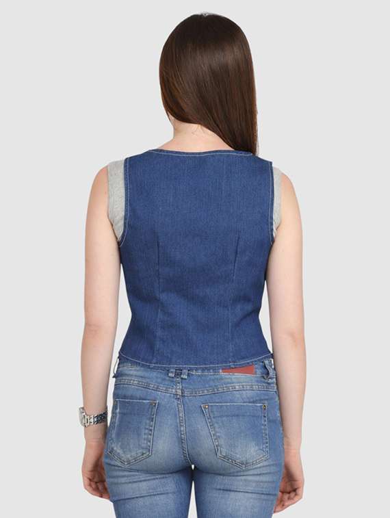 women solid sleeveless vest top - 22401597 -  Standard Image - 3