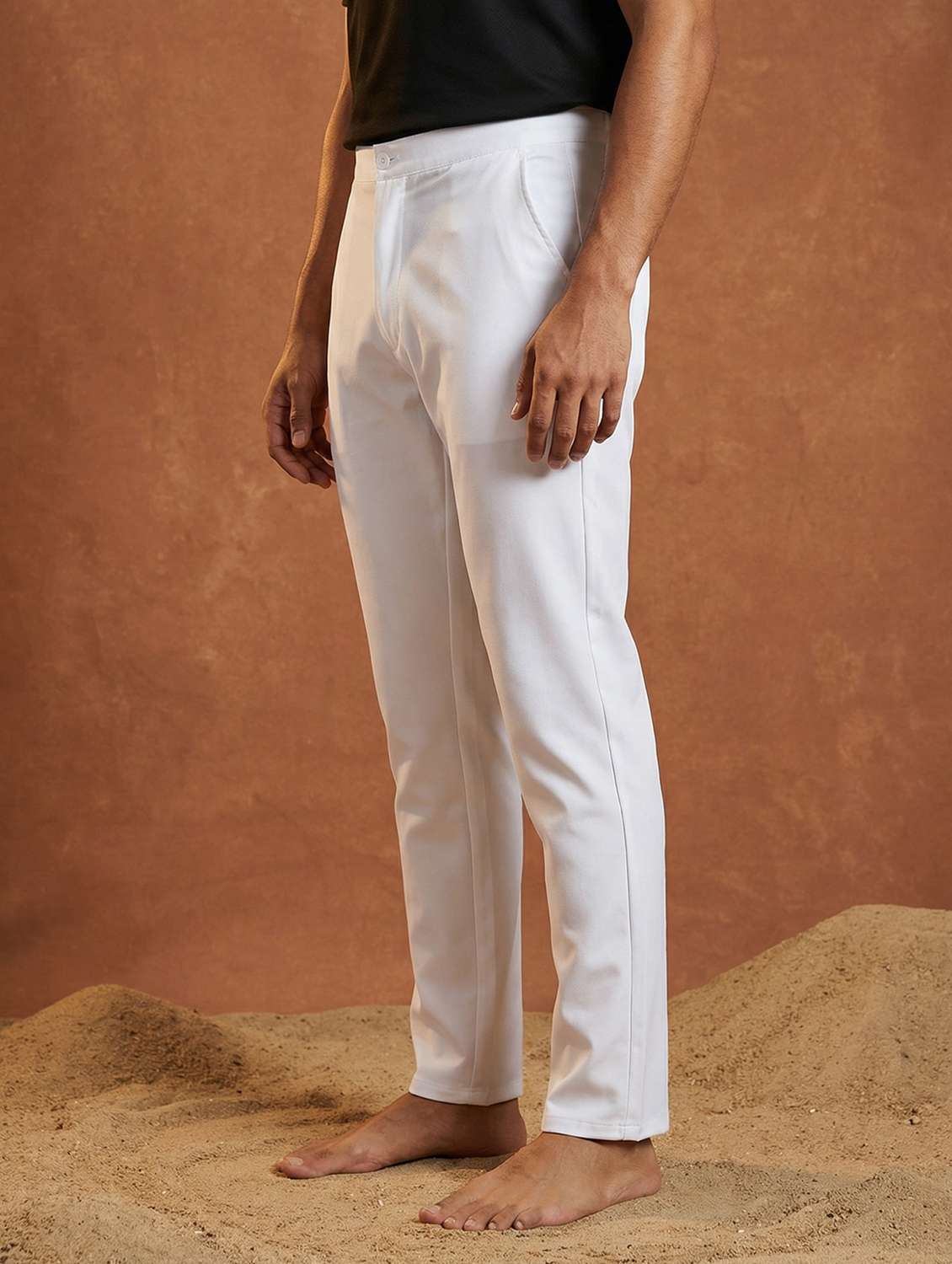 men pack of 2 solid mid rise ethnic bottom wear pyjama - 22401698 -  Standard Image - 3