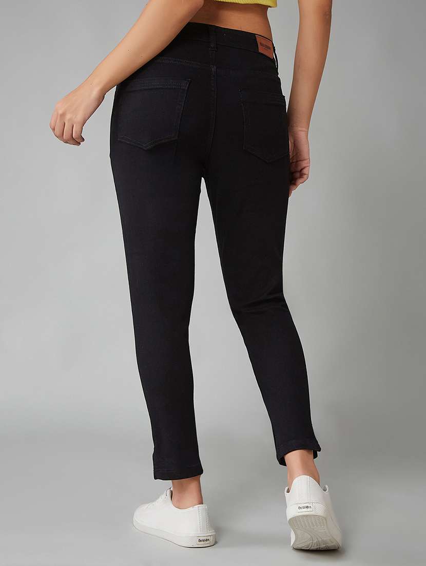 women solid high rise skinny jeans - 22402334 -  Standard Image - 3
