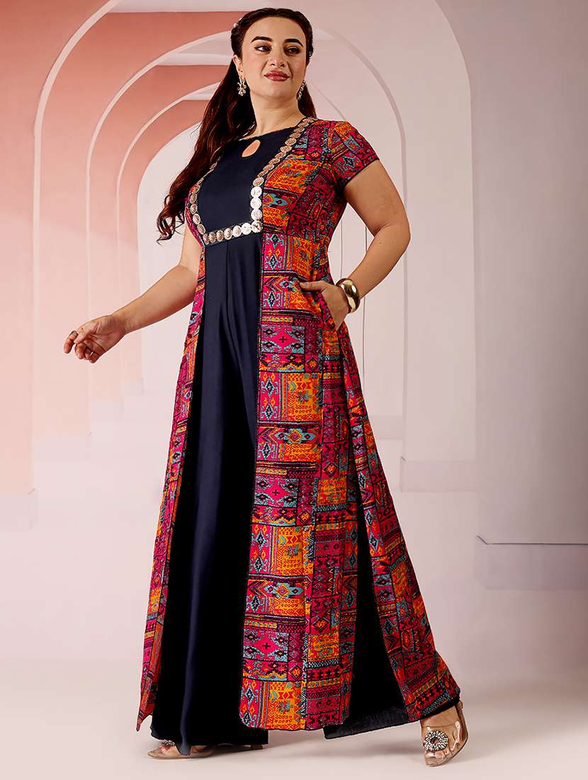 women printed short sleeve jumpsuit - 22402551 -  Standard Image - 3