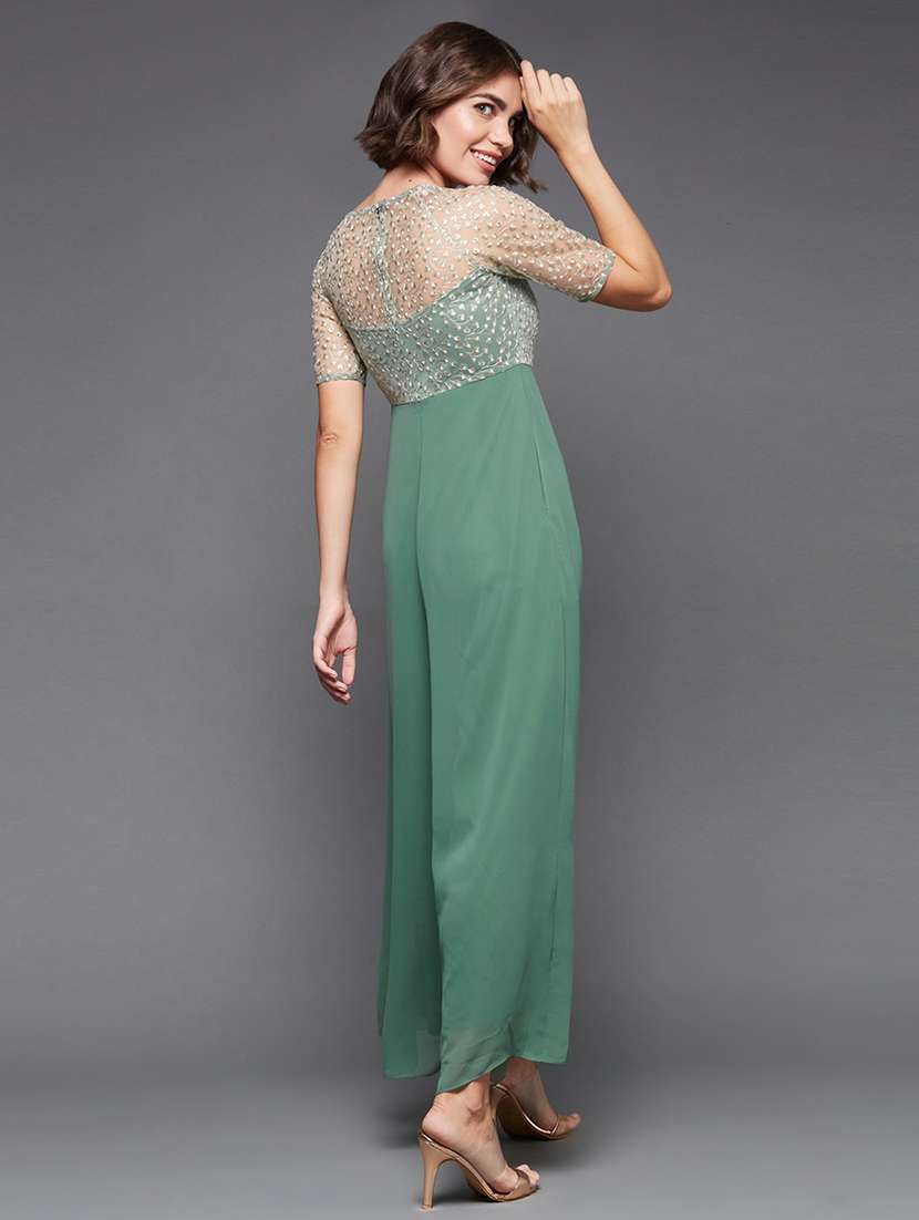 women embroidered short sleeve jumpsuit - 22402554 -  Standard Image - 3