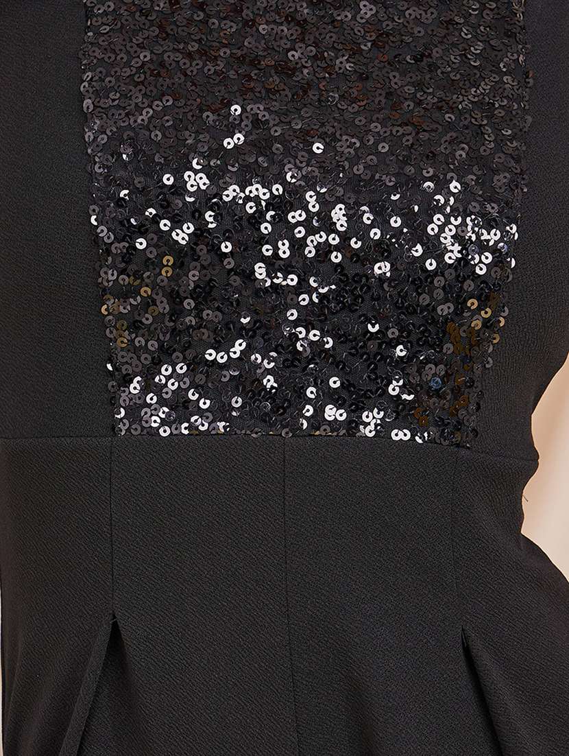 Women Sequined Sleeveless Jumpsuit - 22402568 -  Standard Image - 3