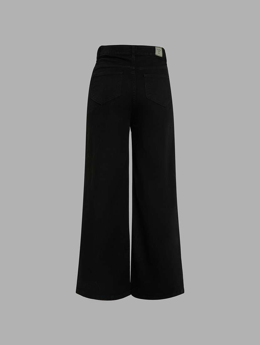 women solid high rise bootcut jeans - 22402627 -  Standard Image - 3