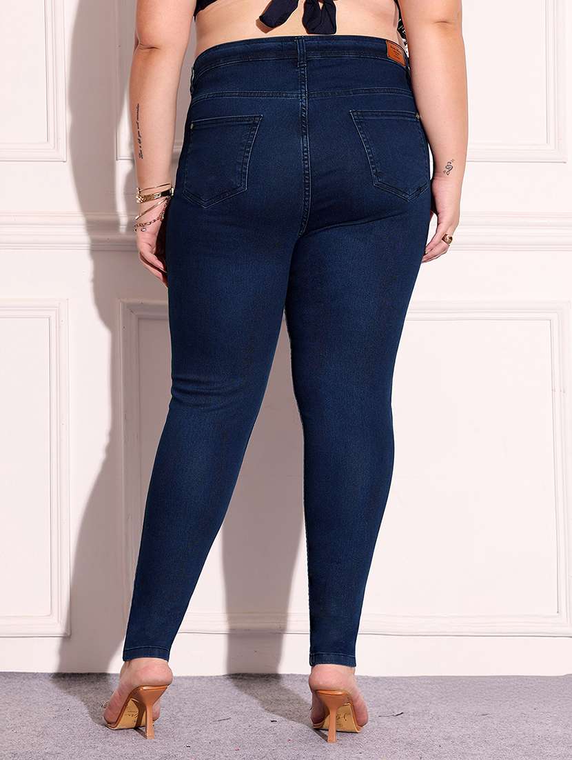 women solid high rise skinny jean - 22402631 -  Standard Image - 3