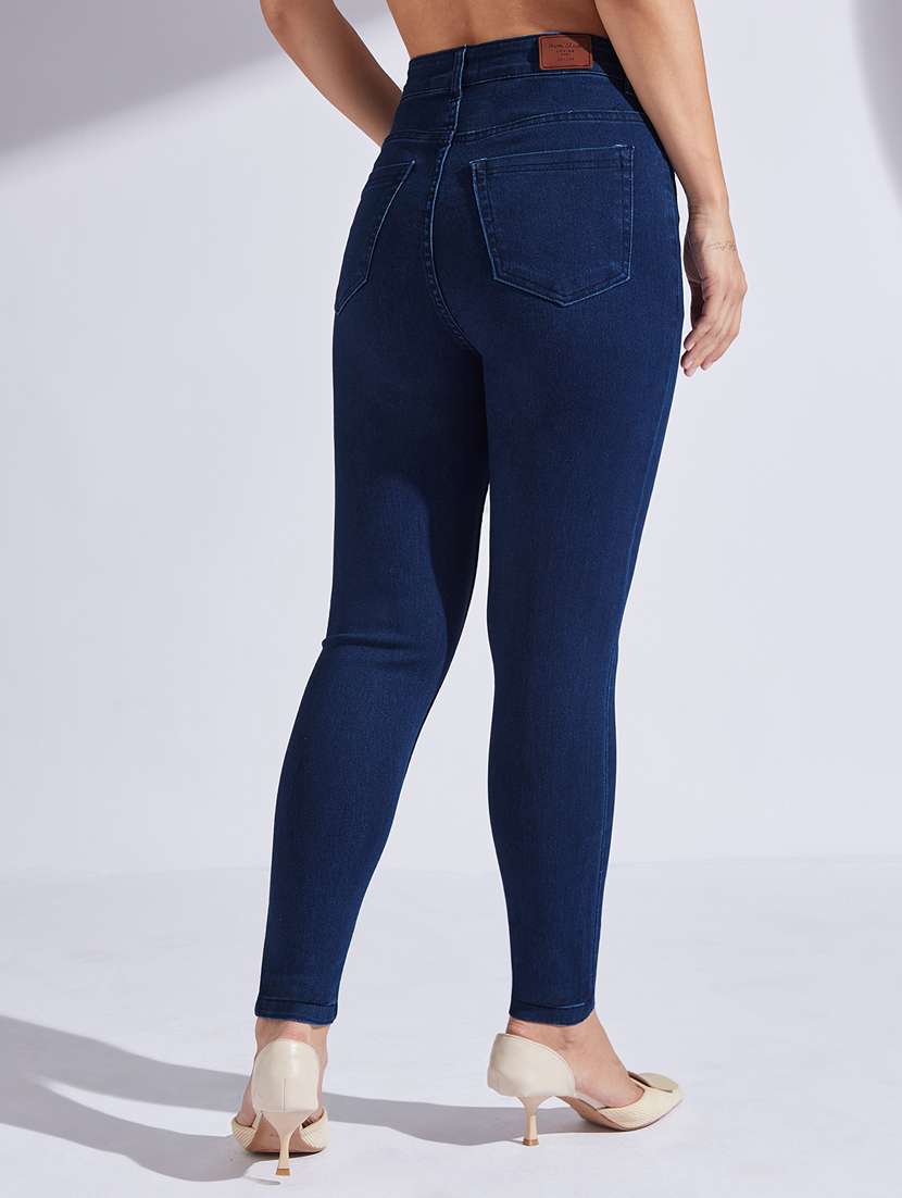 Women Solid High Rise Skinny Jeans - 22402669 -  Standard Image - 3
