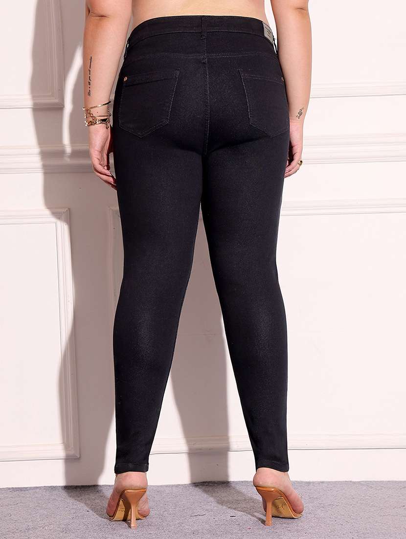 women solid high rise skinny jean - 22402890 -  Standard Image - 3