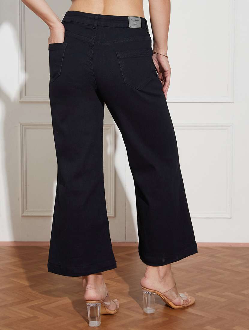 women solid mid rise bootcut jean - 22402917 -  Standard Image - 3