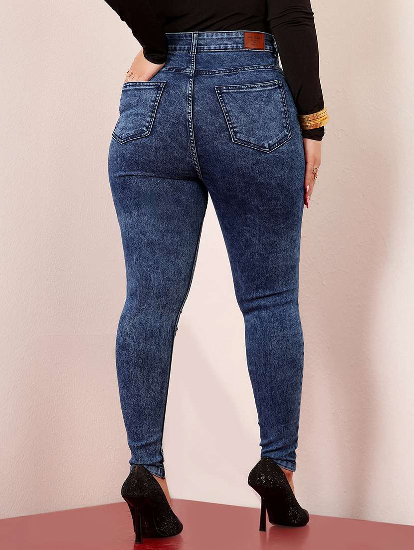 women solid high rise skinny jean - 22402980 -  Standard Image - 3