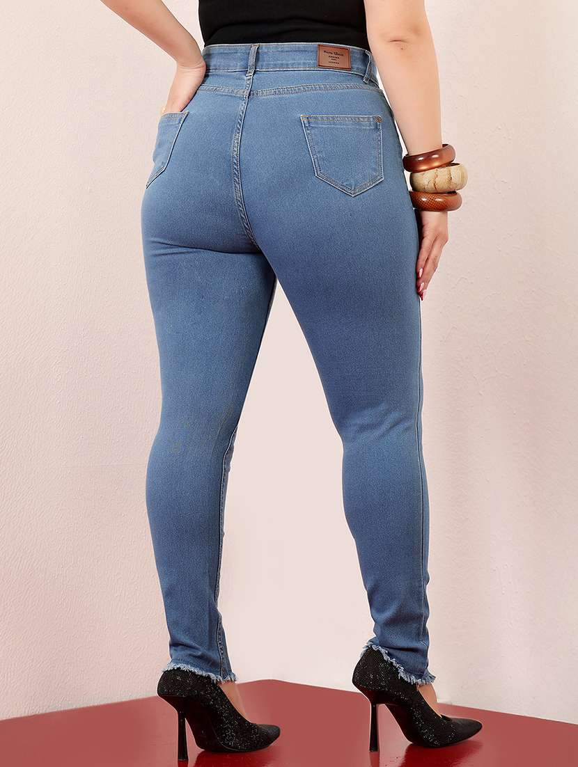 women solid high rise skinny jean - 22402997 -  Standard Image - 3