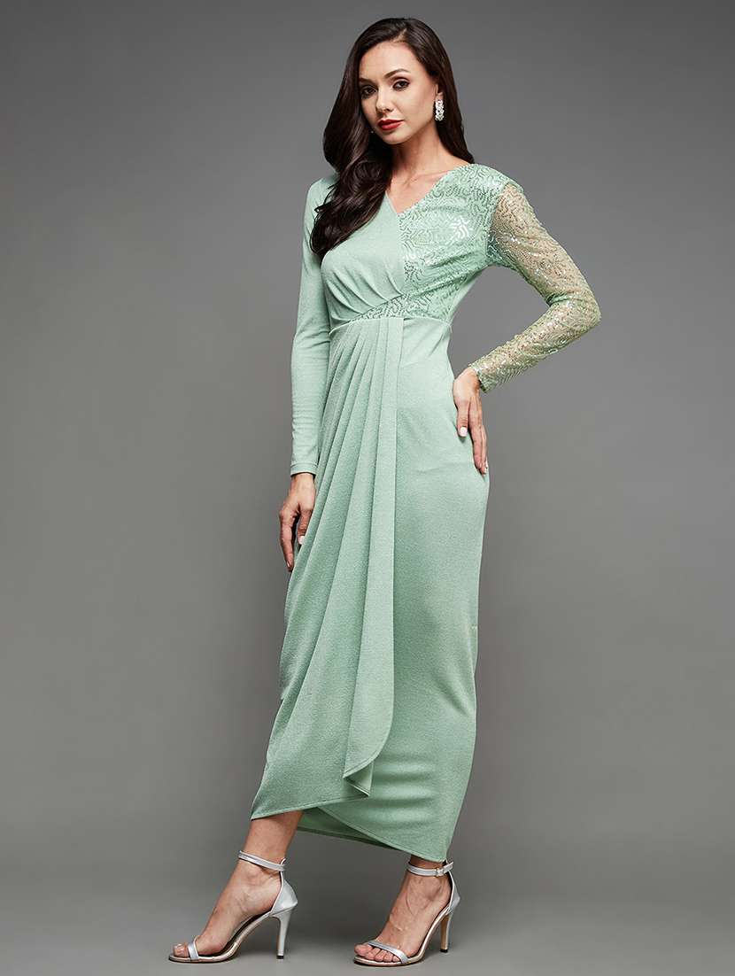 Women Sequined Long Sleevebodycon Dress - 22403183 -  Standard Image - 3