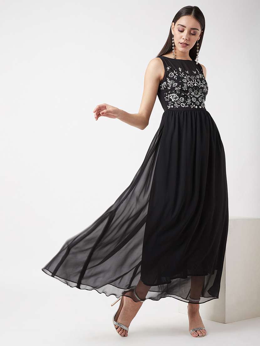 women embellished sleeveless fit & flare dress - 22403188 -  Standard Image - 3