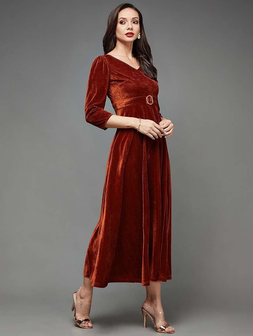 women soldi puff sleeve fit & flare dress - 22403192 -  Standard Image - 3